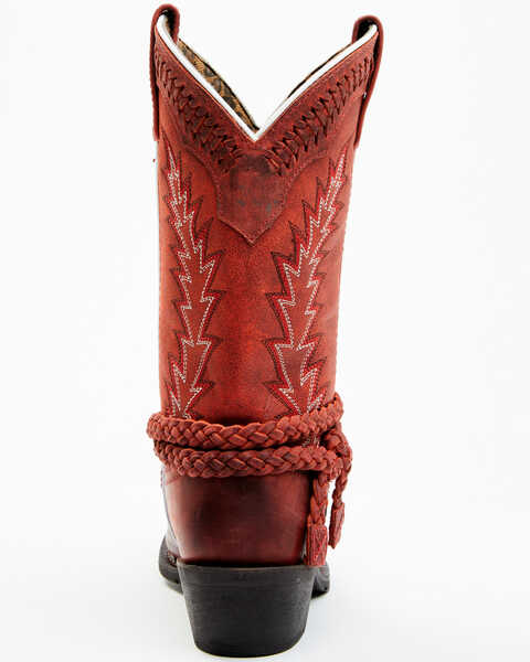 Image #5 - Laredo Women's Knot in Time Western Boots - Square Toe, Red, hi-res