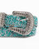 Shyanne Girls' Turquoise Shimmer Glitz Belt, Turquoise, hi-res