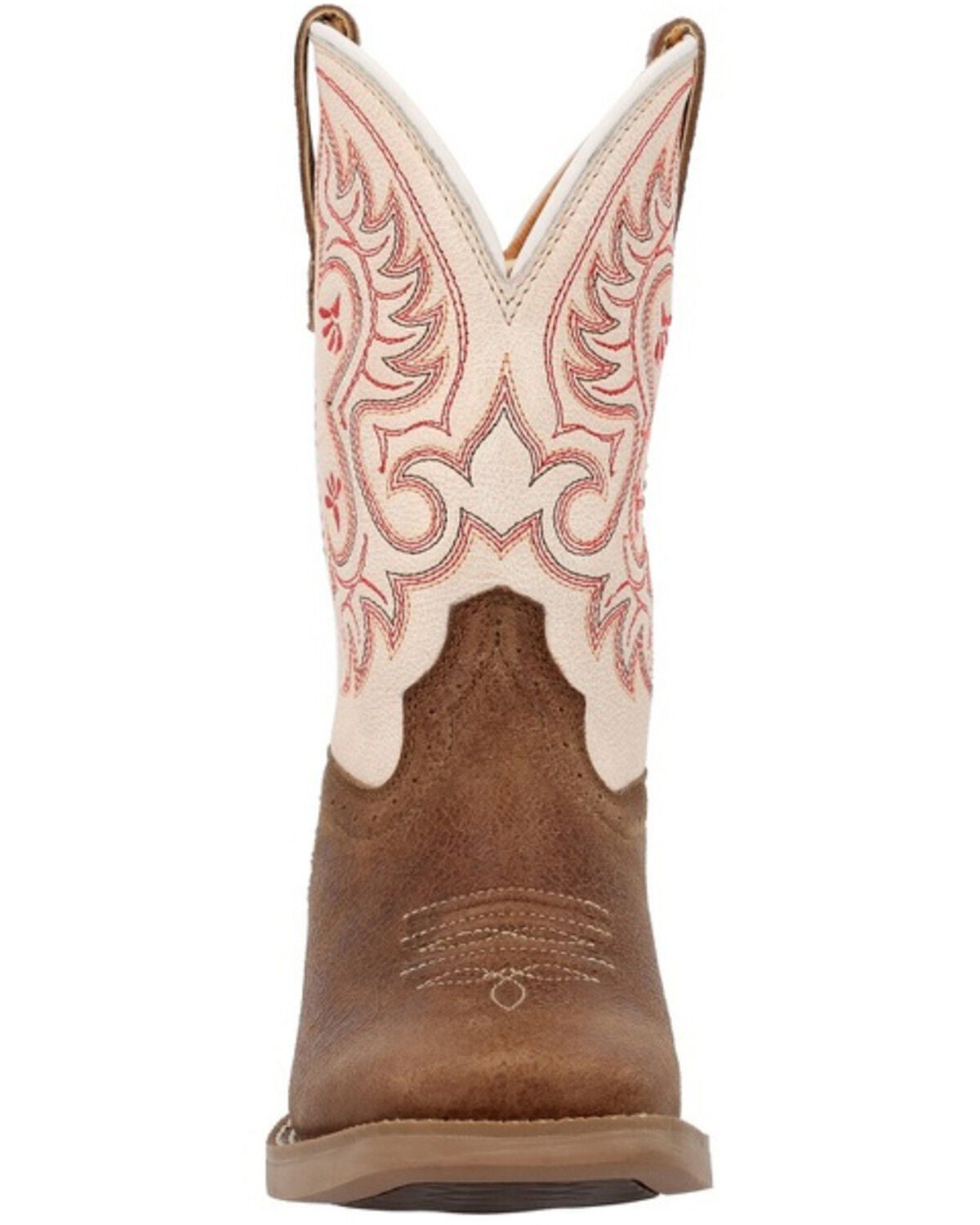 Image #4 - Durango Girls' Shyloh Western Boots - Broad Square Toe, Tan, hi-res