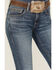 Image #2 - Ariat Women's Dark Wash Ella Bootcut Denim Jeans, Dark Wash, hi-res