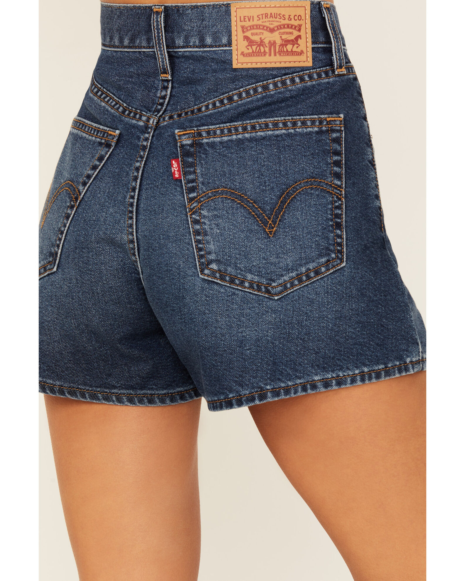 Where to get levi high waisted shorts on sale