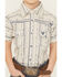 Image #3 - Cowboy Hardware Boys' Stripe Southwestern Print Short Sleeve Snap Stretch Western Shirt, Cream, hi-res