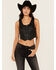 Image #2 - Idyllwind Women's Coated Bustier Button-Down Vest, Black, hi-res