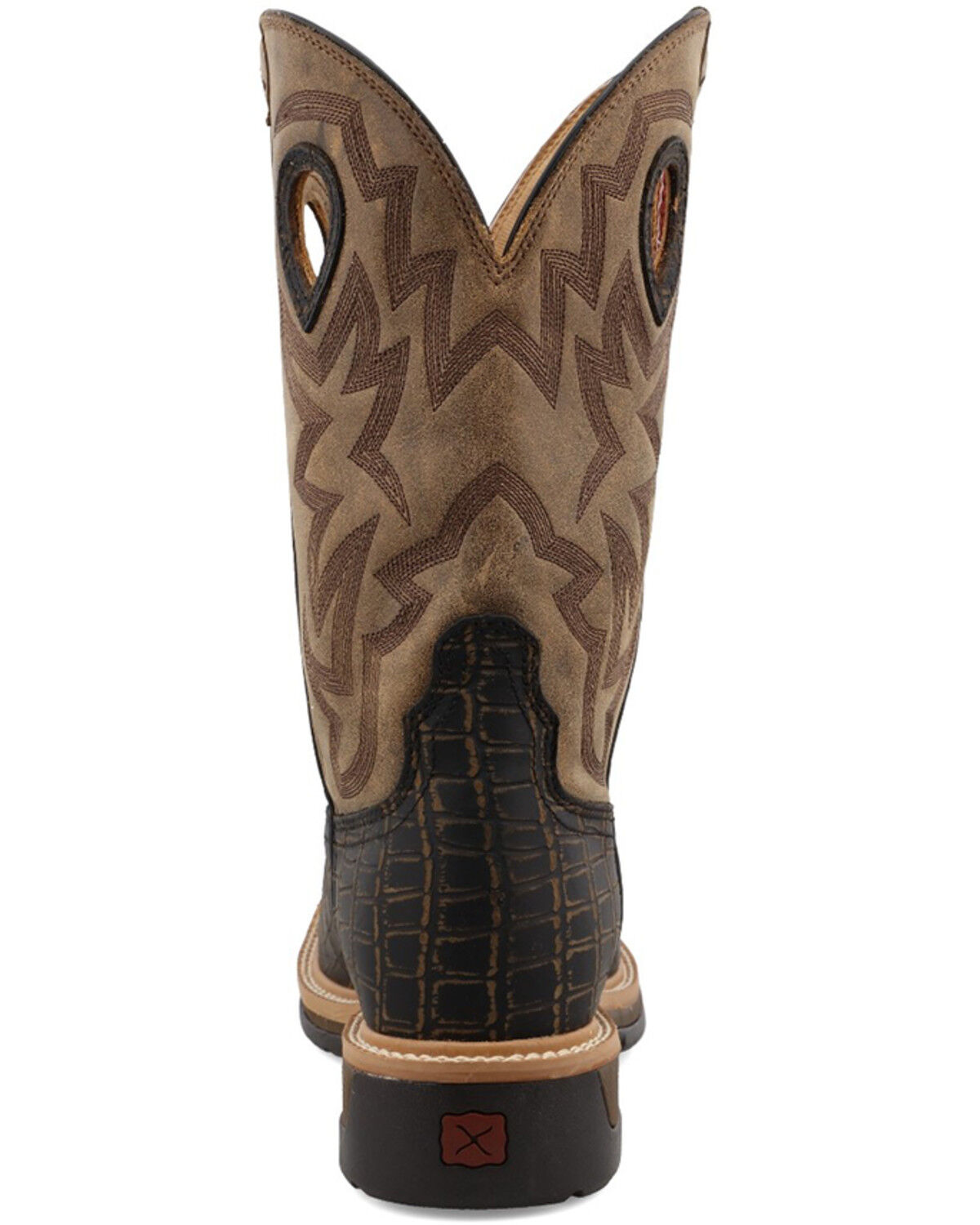 Image #5 - Twisted X Men's Lite Western Work Boots - Alloy Toe, Black, hi-res