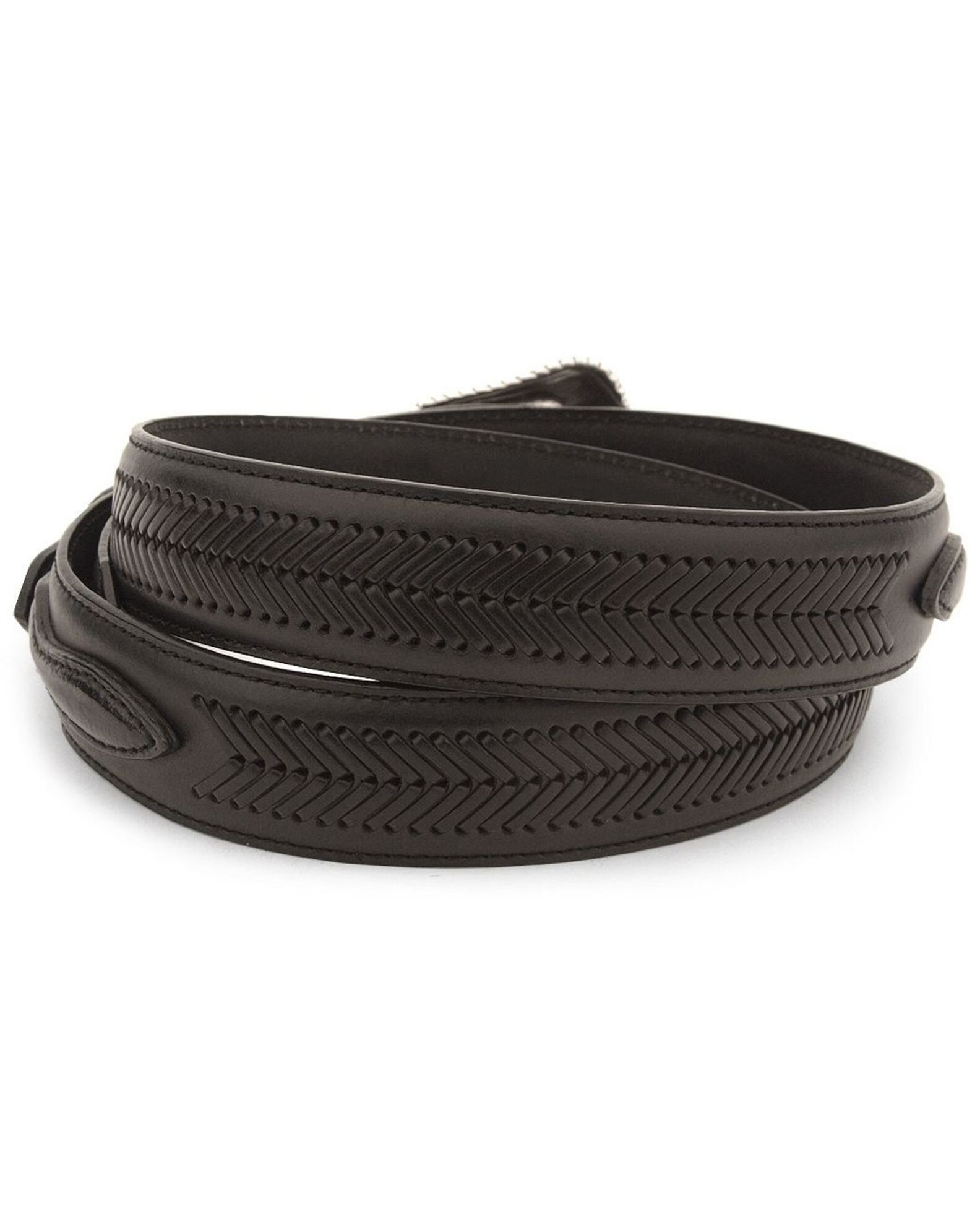 Image #2 - Cody James Men's Leather Ranger Belt - Reg & Big, Black, hi-res