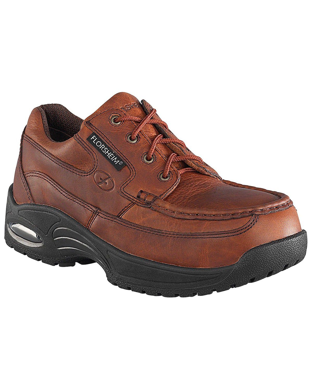 Florsheim Men's Polaris Lace-Up Oxford Shoes - Composite Toe, Brown, hi-res