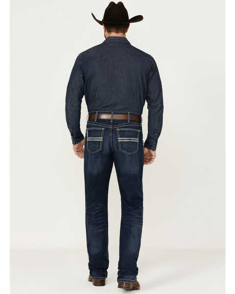 Image #3 - Cinch Men's White Label Performance Dark Relaxed Straight Stretch Denim Jeans  , Indigo, hi-res