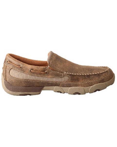 Image #2 - Twisted X Men's Slip-On Driving Shoes - Moc Toe, Brown, hi-res