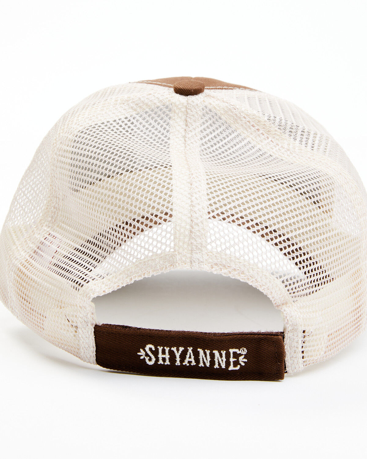Image #3 - Shyanne Women's Serape Floral Steerhead Patch Mesh-Back Ball Cap, Brown, hi-res