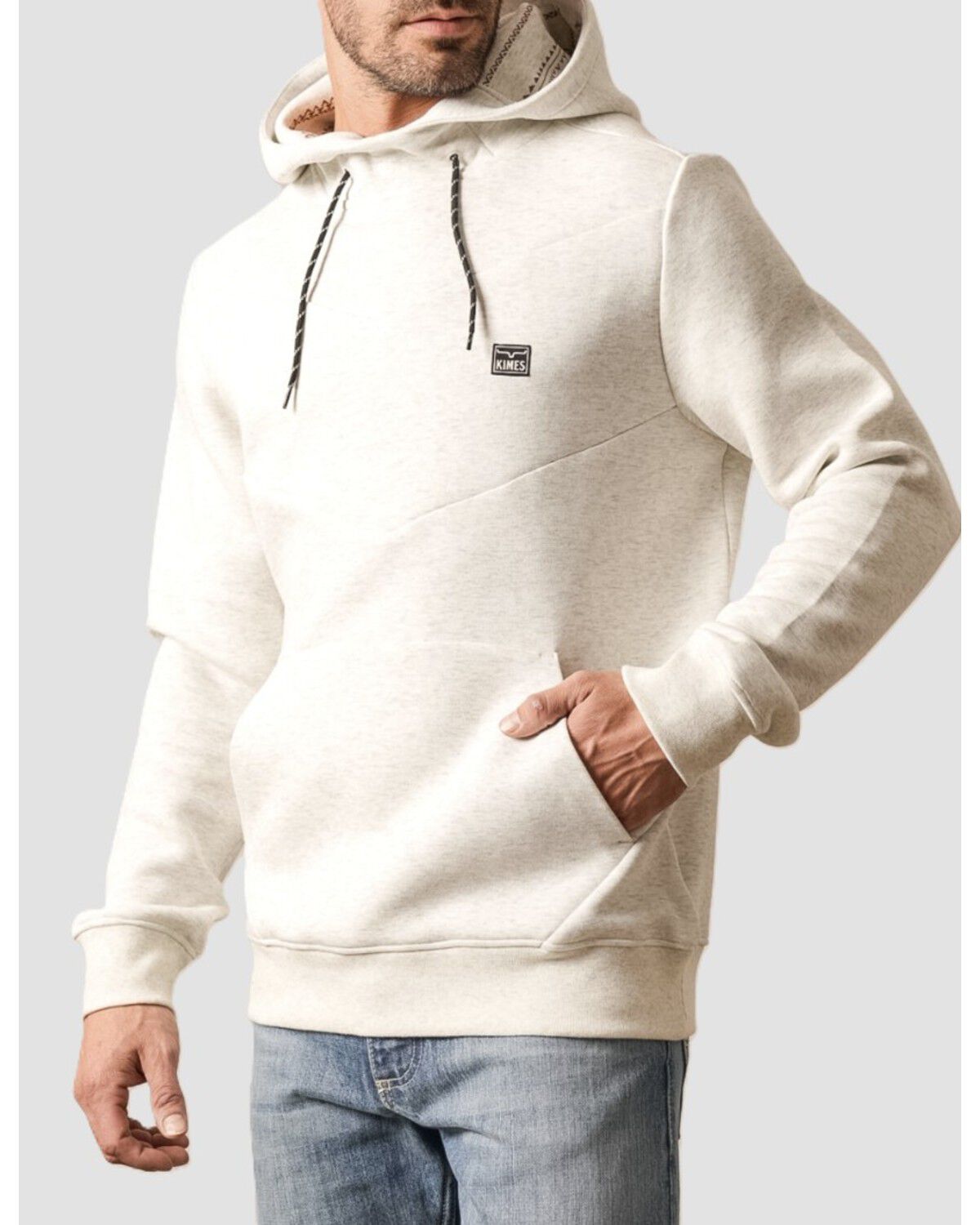 Image #1 - Kimes Ranch Men's Inman Solid Hooded Sweatshirt, Tan, hi-res