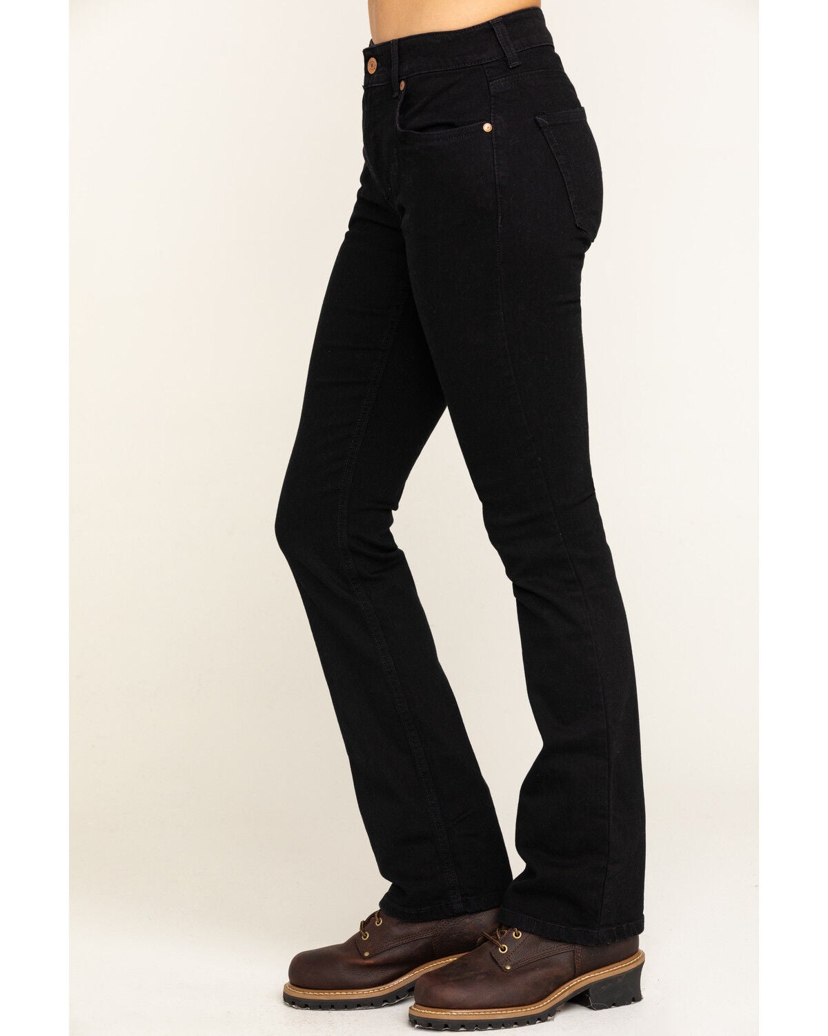Image #3 - Women's Dickies Perfect Shape Bootcut Stretch Denim Jeans, Black, hi-res