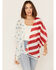 Image #1 - Cruel Girl Women's American Flag Tassel Kimono, , hi-res