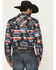Image #4 - RANK 45® Men's Nate Southwestern Print Long Sleeve Snap Performance Western Shirt, Black, hi-res