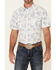 Cowboy Hardware Men's Double Paisley Print Short Sleeve Western Shirt, Cream, hi-res