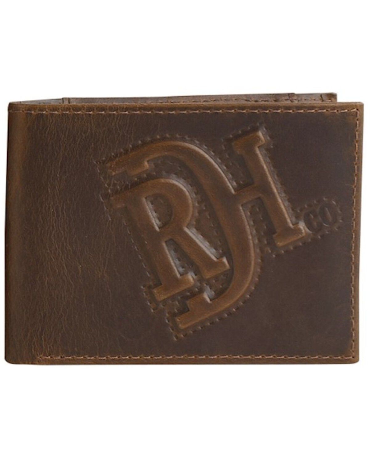 Image #1 - Red Dirt Hat Men's Logo Bifold Wallet, Brown, hi-res