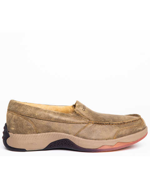 Image #2 - Cody James Men's Tan Oxford Slip-On Shoes - Moc Toe, Tan, hi-res