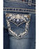 Image #4 - Shyanne Girls' Floral & Swirl Bootcut Jeans , Blue, hi-res