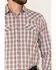Cody James Men's Nation Small Plaid Long Sleeve Snap Western Shirt , Red, hi-res