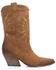 Image #2 - Golo Women's Contrasting Inlaid Sun Western Boots - Pointed Toe, Camel, hi-res