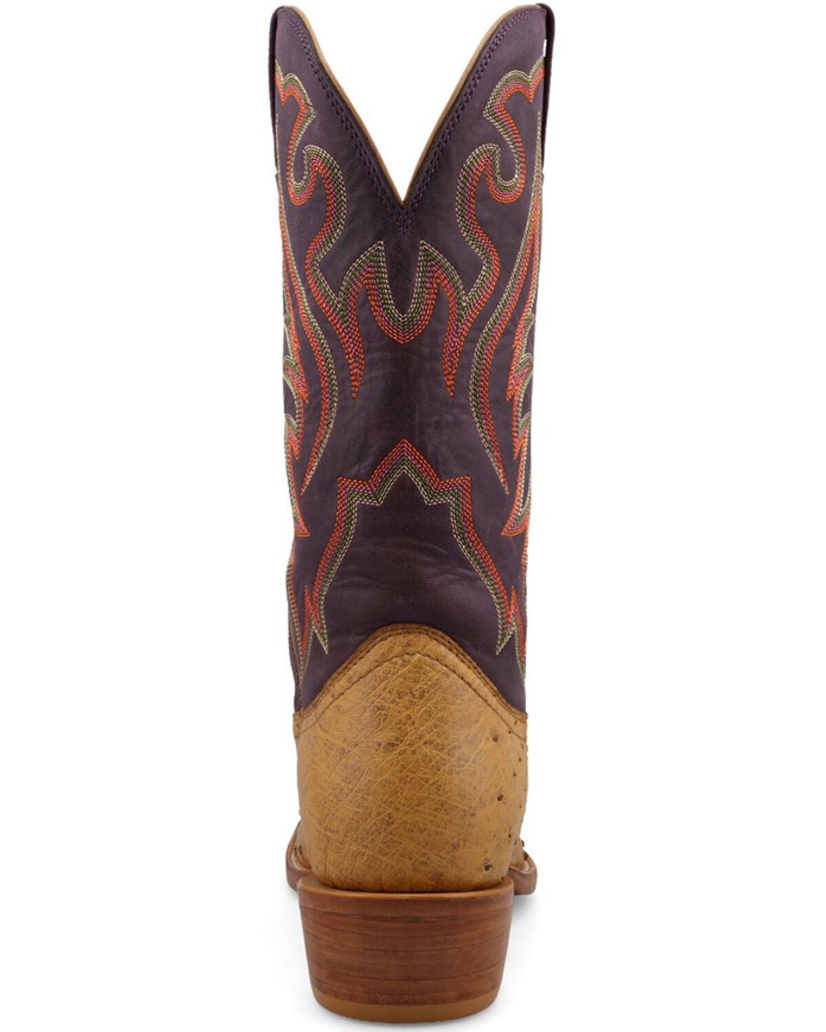 Image #5 - Twisted X Men's 13" Reserve Exotic Full-Quill Ostrich Western Boots - Square Toe, Honey, hi-res