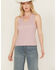 Image #1 - White Crow Women's Howdy Embroidered Tank, Lavender, hi-res
