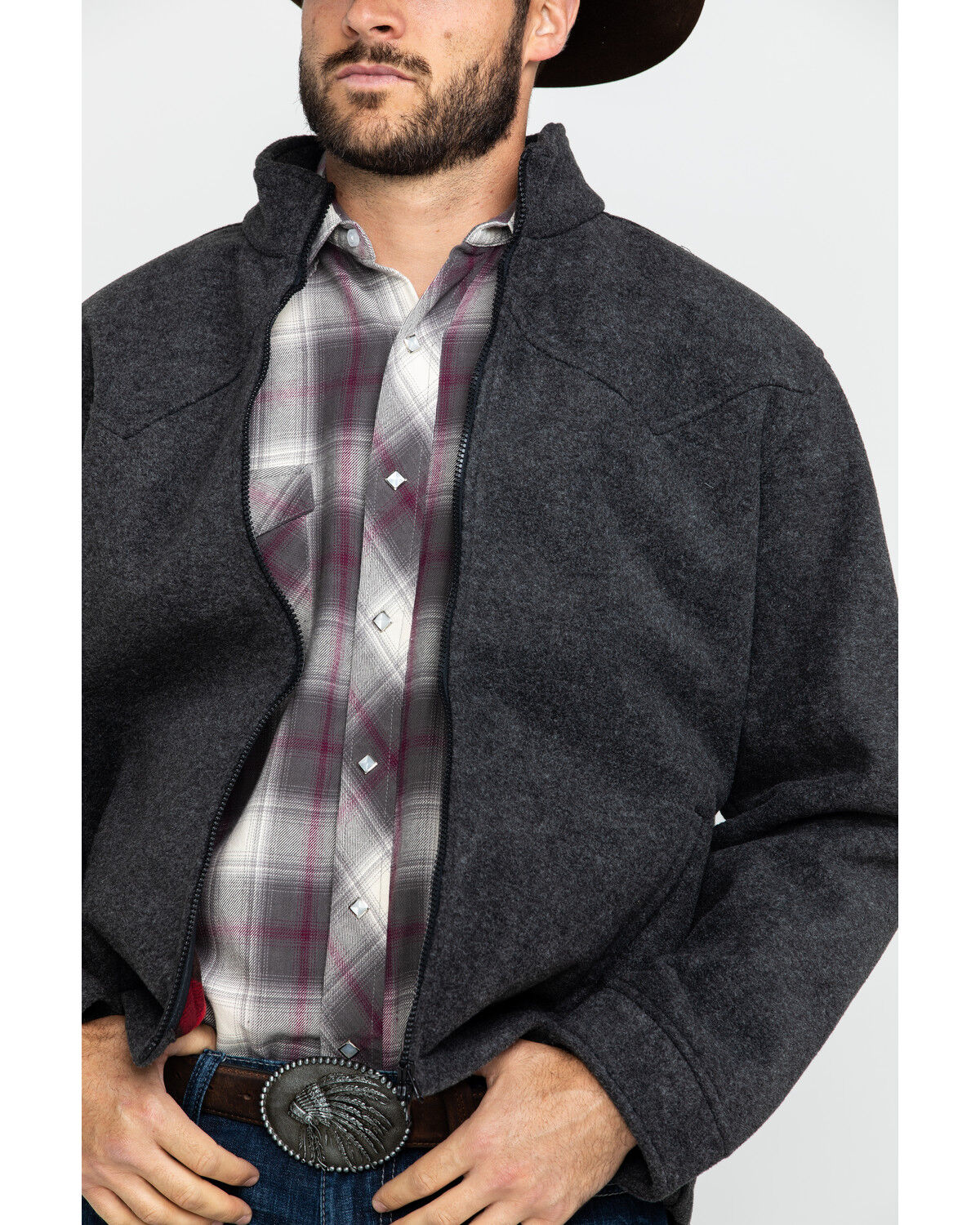 Image #4 - Outback Trading Co. Men's Oregon Jacket, Charcoal, hi-res
