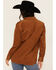 Image #4 - Wrangler Women's Solid Corduroy Long Sleeve Snap Western Shirt, Brown, hi-res