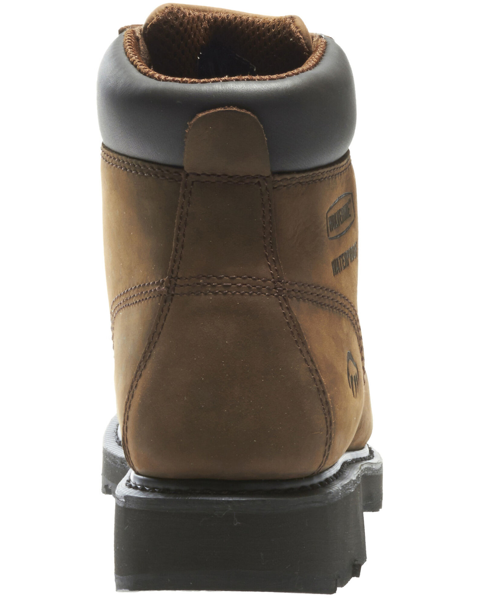 Image #4 - Wolverine Men's McKay Waterproof Work Boots - Steel Toe, Brown, hi-res