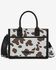 Image #1 - Wrangler Women's Cow Print Crossbody Tote Bag, Black, hi-res