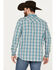 Image #4 - Moonshine Spirit Men's Agave Plaid Print Long Sleeve Western Snap Shirt, Grey, hi-res