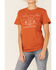 Image #2 - Wondery Women's Rust Desert Bound Steer Head Graphic Tee , Rust Copper, hi-res