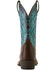 Image #3 - Ariat Women's Round Up Performance Western Boots - Square Toe, Blue, hi-res