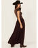 Image #3 - Shyanne Women's Lace Inset Maxi Skirt, Chocolate, hi-res