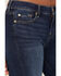 Image #4 - 7 For All Mankind Women's Dark Wash Mid Rise Dojo Trouser Flare Jeans, Blue, hi-res