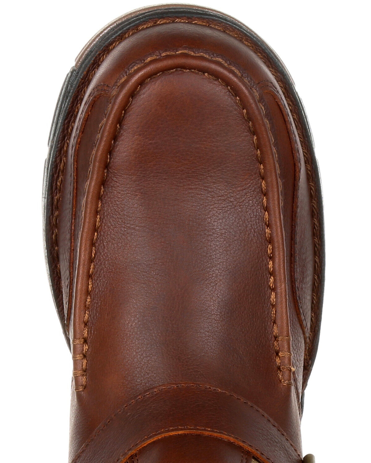 Image #6 - Georgia Boot Men's Athens Waterproof Side-Zip Work Boots - Moc Toe, Brown, hi-res