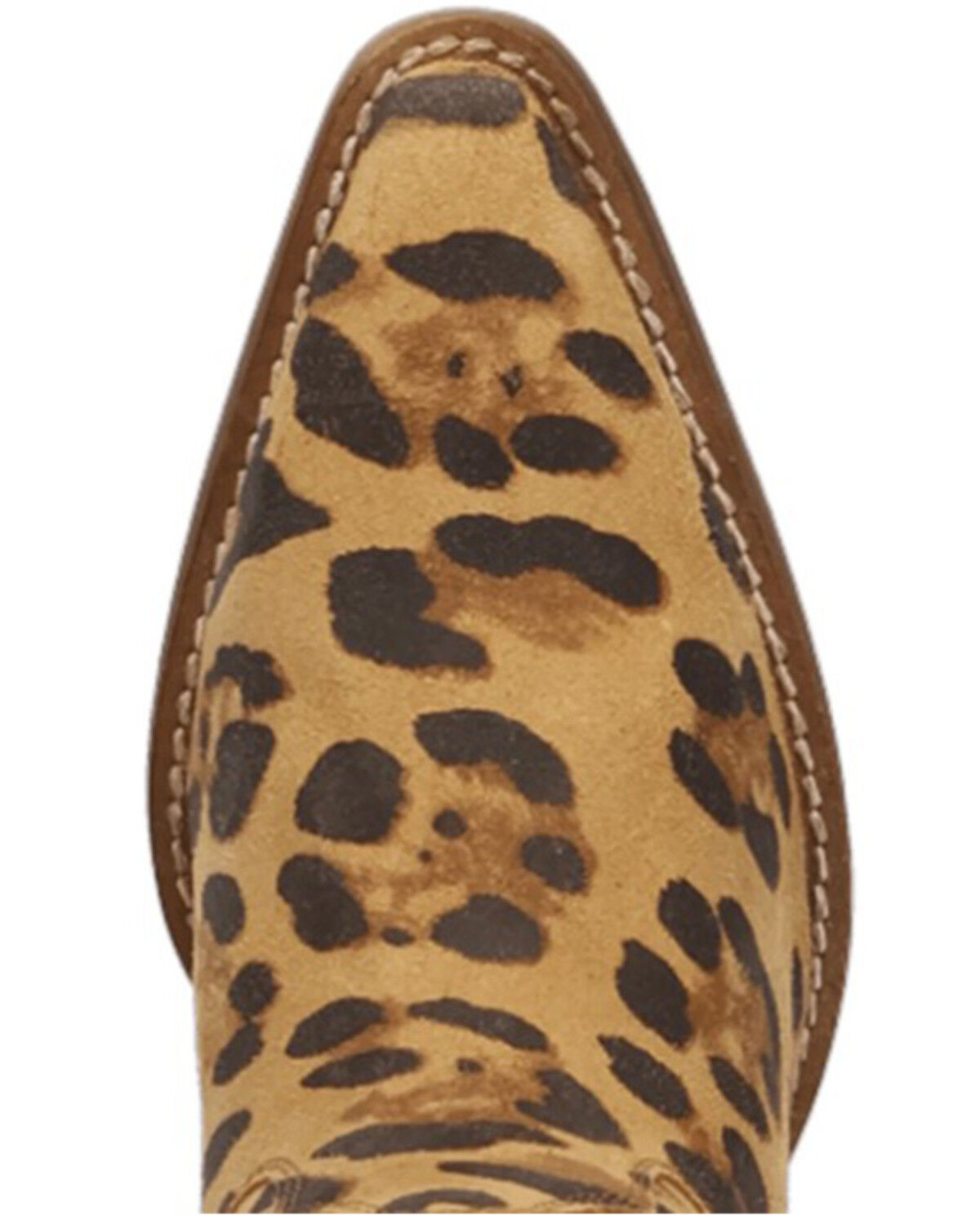 Image #6 - Dingo Women's Twister Suede Fringe Tall Western Boots - Snip Toe, Leopard, hi-res