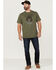 Image #2 - Brothers and Sons Men's Rocky Mountain High Graphic T-Shirt , Olive, hi-res