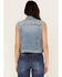 Image #5 - Cleo + Wolf Women's Medium Wash Oversized Embroidered Denim Vest, Medium Wash, hi-res