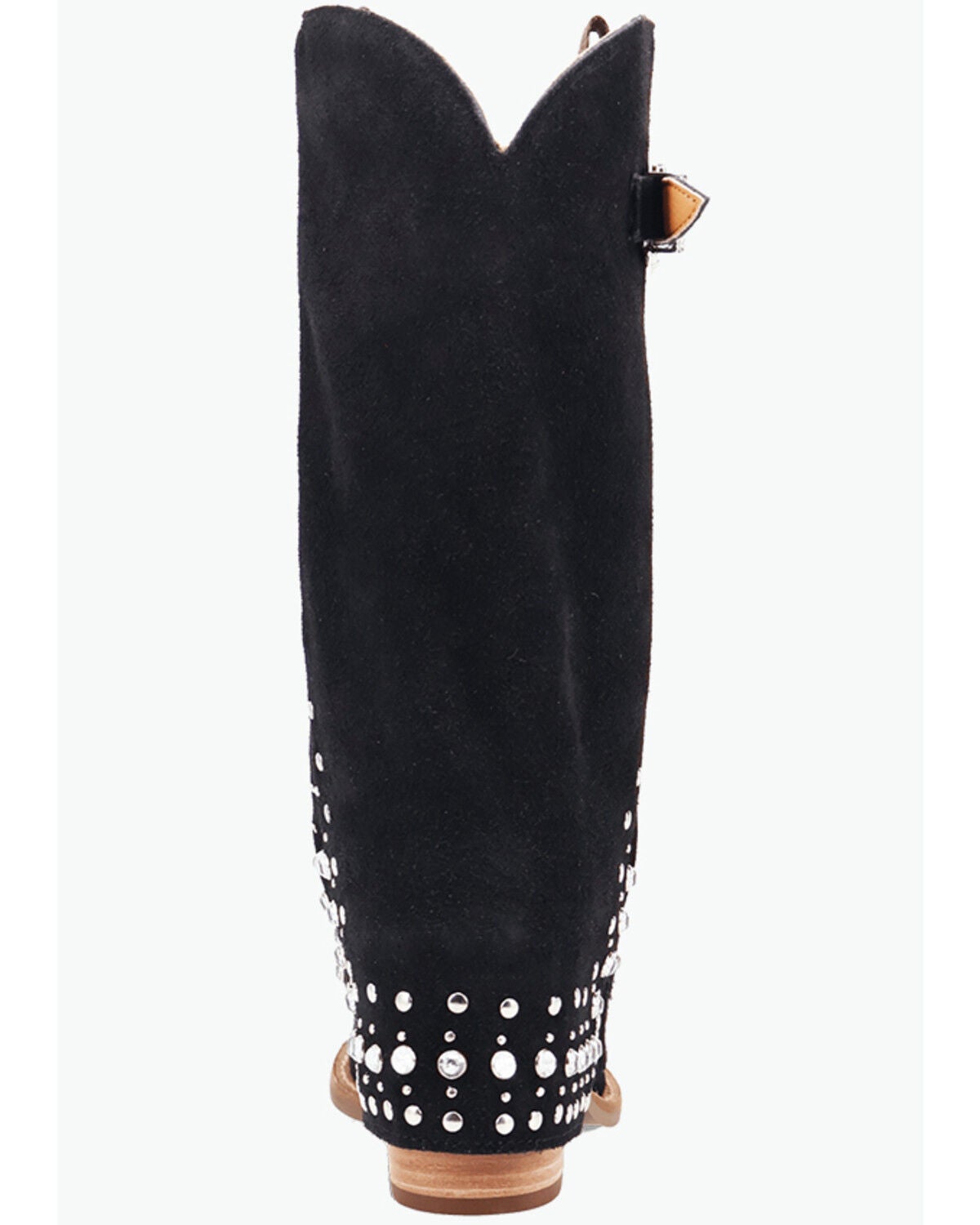 Image #5 - Dingo Women's Howdy Honey Suede Western Boots - Snip Toe, Black, hi-res