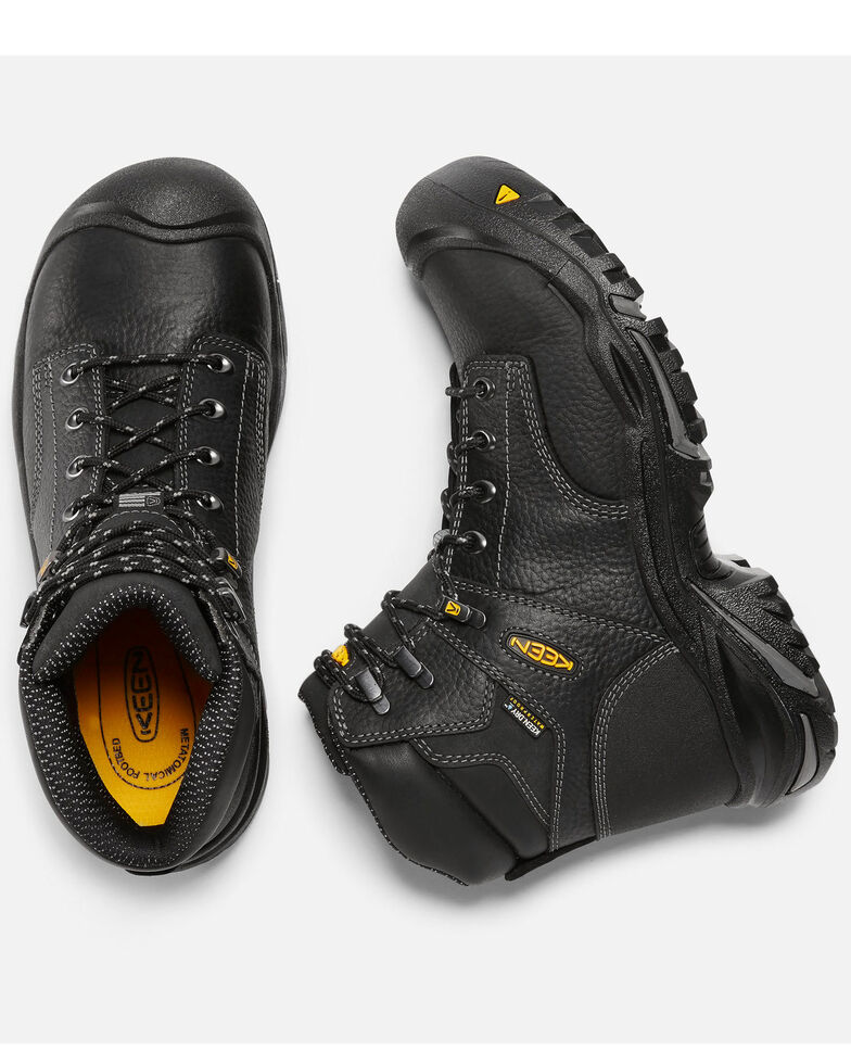 Keen Men's 6" Mt. Vernon Waterproof Work Boots - Steel Toe, Black, hi-res