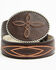 Image #3 - Idyllwind Women's Boot Stitch Leather Buckle Belt, Chocolate, hi-res