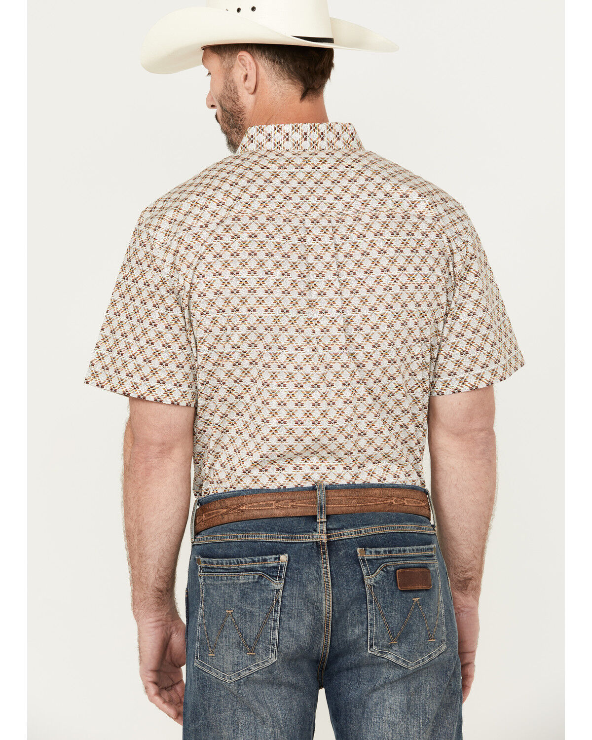 Image #4 - RANK 45® Men's Buckaloo Print Short Sleeve Button-Down Stretch Western Shirt, Multi, hi-res