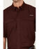 Image #3 - Ariat Men's VentTEK Outbound Short Sleeve Button-Down Shirt - Tall, Burgundy, hi-res