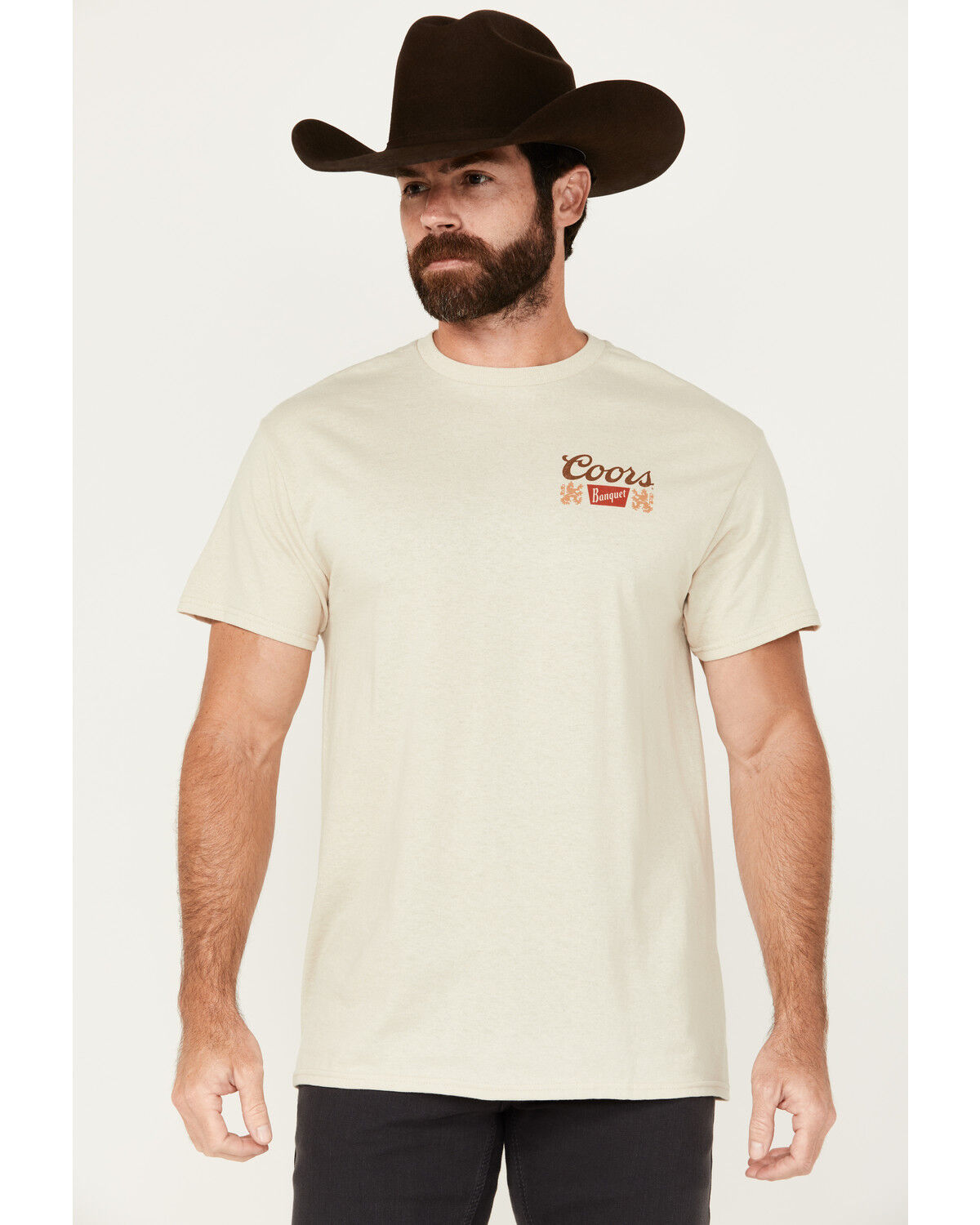 Image #2 - Coors Men's Desert Skyline Short Sleeve Graphic T-Shirt, Natural, hi-res