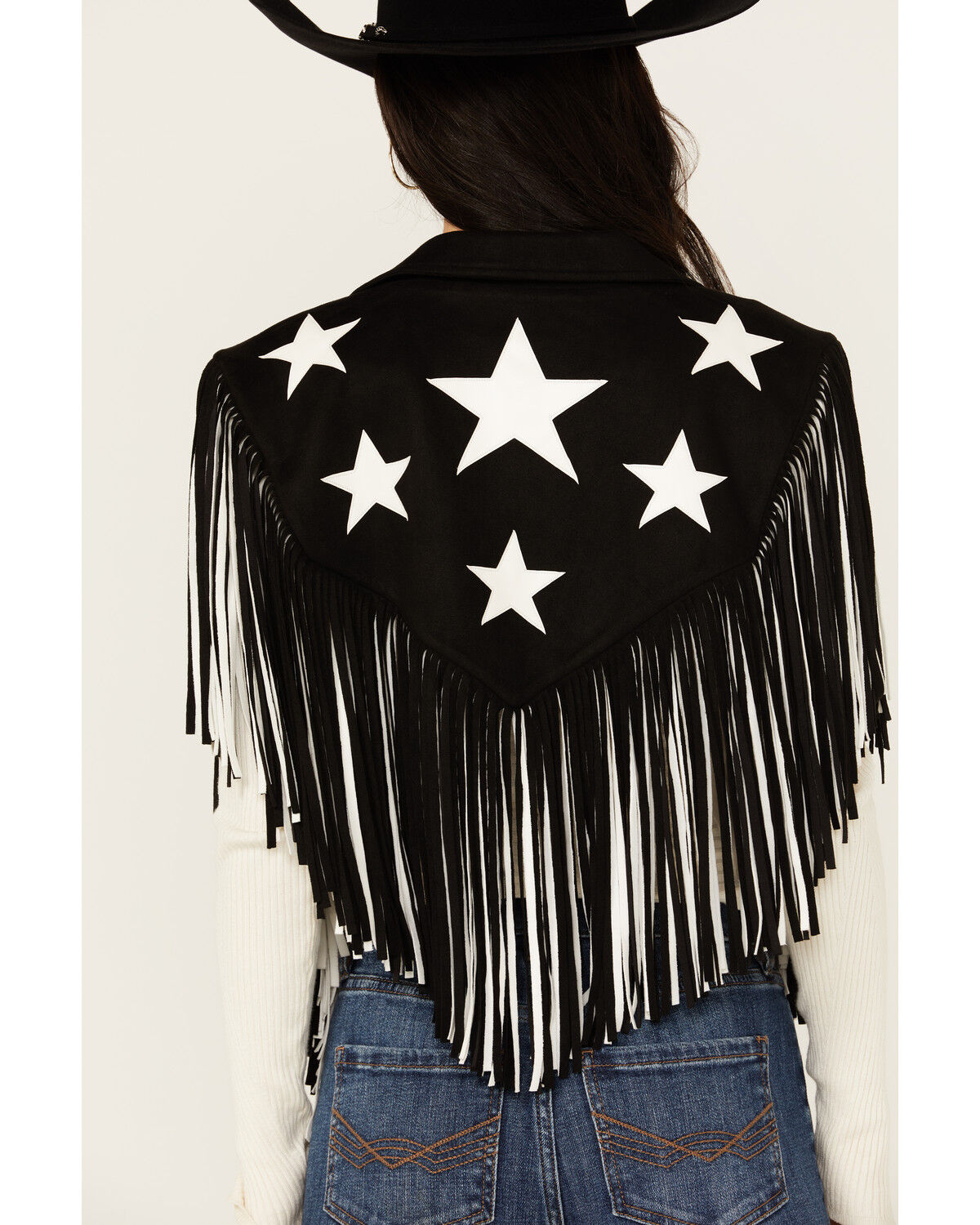 Image #4 - Saints & Hearts Women's Faux Suede Star Cape, , hi-res
