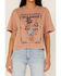 Image #3 - Cleo + Wolf Women's Beer Garden Graphic Boxy Crop Tee, Beige/khaki, hi-res