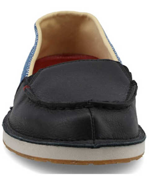 Image #4 - Twisted X Women's Slip-On Loafers - Moc Toe , Black, hi-res