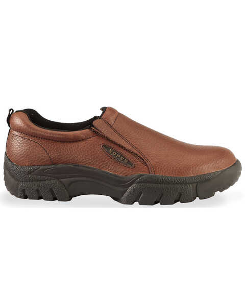 Image #2 - Roper Performance Slip-On Casual Shoes - Wide, Brown, hi-res