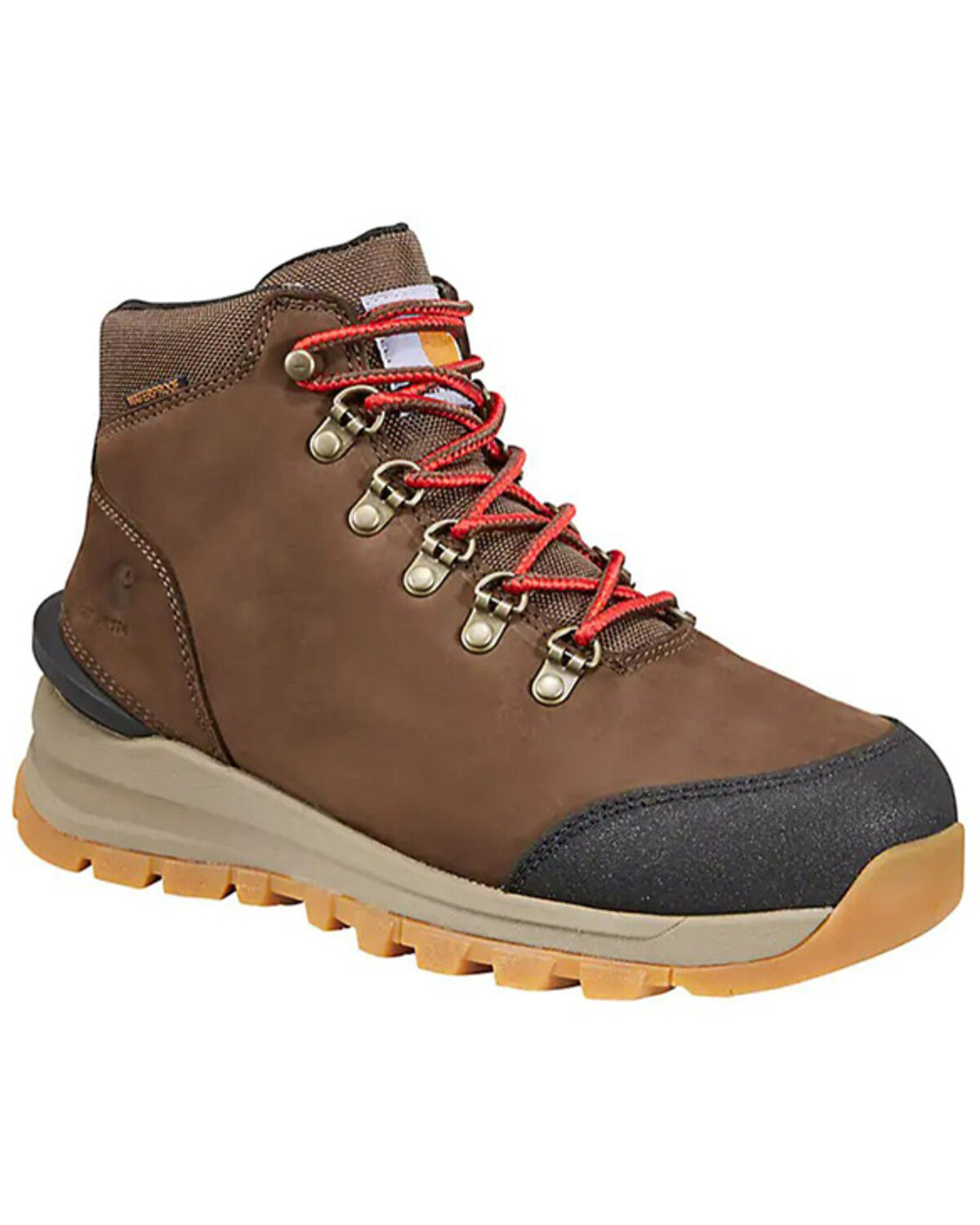 Image #1 - Carhartt Women's Gilmore 5" Hiker Work Boot - Alloy Toe, Dark Brown, hi-res