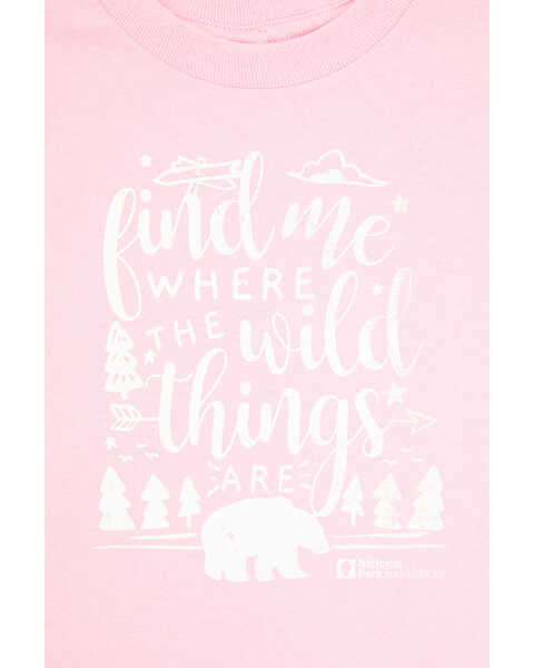 National Park Foundation Toddler Girls' Wild Things Graphic Short Sleeve Tee - Pink, Pink, hi-res